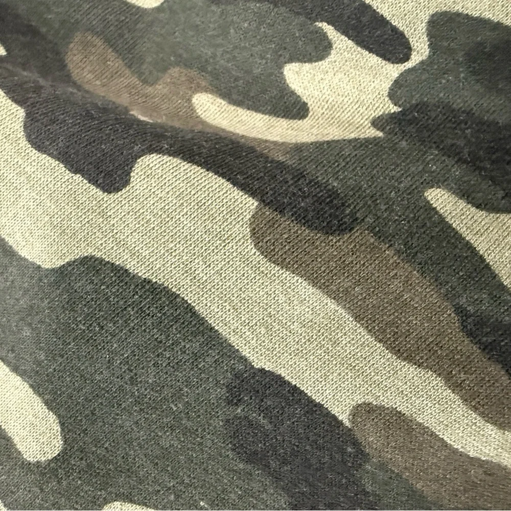 LUCKY BRAND camouflage fleece lined front of cardigan/jacket Size Small